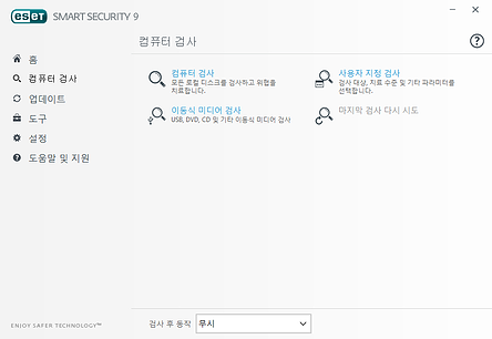 ESET Smart Security 메인화면 02 ESET Smart Security 메인화면 02