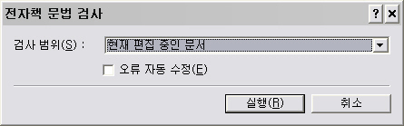 문법검사표 문법검사표